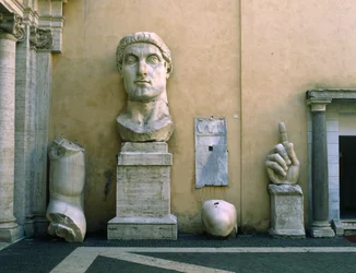 Fragments from a colossal statue of Constantine the Great